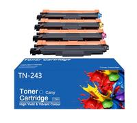 TLCGQF Cartouche De Toner Couleur De Remplacement TN243, Compatible Avec Les Imprimantes Brother HL-L3230CDW, HL-L3210CW, HL-L3270CDW Et MFC-L3750CDW. Lot De 4 Couleurs