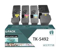TLCGQF Cartouche De Toner Haute Capacité TK-5492K Pour Imprimantes Kyocera ECOSYS Ma2101cfx MA2101CWFX PA2101CWX PA2101CX Cartouche De Toner TK-5490K (KCMY),4colors
