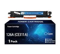 TLCGQF Cartouche De Toner Remplaçable 126A, Compatible Avec Les Cartouches De Toner HP Laserjet Pro CP1025/Cp1025nw/CP1021 CP1022 CP1023 M177fw/M176n/M175NW CE310A CE311A CE312A CE313A,Cyan