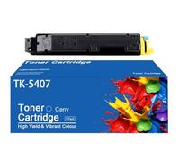 TLCGQF Compatible Avec L'unité Tambour TK-5405K, Convient Aux Cartouches D'imprimante Kyocera ECOSYS Ma3500ci MA4500CI TK-5407K Consommables Haute Capacité 18 000 Pages,Jaune
