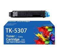 TLCGQF Unité Tambour Haute Capacité Remplaçable TK-5307 Pour Imprimante Kyocera TASKALFA 350Ci 351Ci Cartouche De Toner TK-5305 (KCMY) 12 000 Pages,Cyan