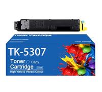 TLCGQF Unité Tambour Haute Capacité Remplaçable TK-5307 Pour Imprimante Kyocera TASKALFA 350Ci 351Ci Cartouche De Toner TK-5305 (KCMY) 12 000 Pages,Jaune
