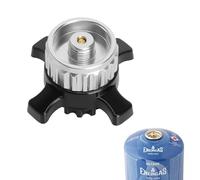 TLDBATICE Adaptateur Gaz pour Campingaz CV470 Plus/300 Plus/270 Plus, Adaptateurs pour Campingaz vers Filetage EN417, Adaptateure de Cartouche de Gaz pour Camping en Plein Air, Argent