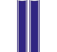 TLDSHOP® - Paire d'autocollants pour réservoir de carburant moto - Adhésif à rayures pour moto - Décalques en vinyle - Autocollants universels pour moto - Couleur : (bleu)
