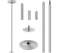 TLGREEN Barre de Pôle Dance, Professionnelle 45 mm Hauteur Réglable 235 cm à 274 cm, Statique et Rotation, Ensemble de bâtons de Danse Amovibles, pour entraînement de Club, fête, pub, Maison
