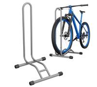TLGREEN Support vélo sol 24-28 pouces,jusqu'à 75mm,gris sable | Support de vélo pour roue arrière avec design élargi, charge max. 25 kg, adapté aux VTT,vélos de route et vélos de randonnée