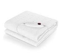 TLGREEN Surmatelas Chauffant 1 Place, 100W, 193x91 cm, 6 Niveaux de Température, avec D'arrêt Automatique et Protection Contre la Surchauffe, Lavable en Machine, sous-Couverture Électrique