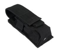TLICLP Étui de Poche pour Lampe de Poche Tactique, 14cm x 5.5cm x 4cm, Porte Lampe Tactique Nylon Noir pour Chasse,Tactical Molle Flashlight Case, Camping et Randonnée en Plein Air,Pochette