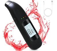 tlidfgeo Alcootest Police, Alcootest Professionnel avec écran LCD Bleu numérique, Appareil de Mesure du taux d'alcoolémie avec Batterie USB, Alcootest Portable pour Usage Personnel et Professionnel