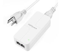 Tliffpaco Injecteur PoE+ 2,5 Go, convertit non-PoE en PoE, 100/1000/2500 Mbps et conforme à la norme 802.3at/af, Plug & Play, jusqu'à 100 m, adaptateur PoE 52 V 30 W pour caméra IP/téléphone IP