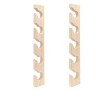 Tlilyy 2 Porte-Chapeaux en Bois pour Mur, Organisateur de Casquettes de Baseball, Porte-Chapeau Vertical pour Placard, Beige, Moderne, Design Élégant et Robuste, 42 cm