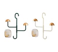 Tlilyy Lot de 2 porte-chapeaux avec crochets pivotés à 360° pour casquettes de Baseball, porte-chapeaux pour cintres et affichage pour