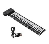 Tlilyy Piano à clavier électrique enroulable pour débutants - Piano électronique pliable 49 touches