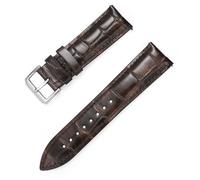 TLMDXTEU Bracelet de Montre en Cuir Bracelet en cuir souple à motif blister for montre connectée avec sangle dégagement rapide foFemmes Hommes Remplacement (Coffee,22mm)