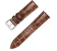 TLMDXTEU Bracelet de Montre en Cuir Bracelet en cuir souple à motif blister for montre connectée avec sangle dégagement rapide foFemmes Hommes Remplacement (Light brown,18mm)