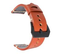 TLMDXTEU Bracelet de Montre en Cuir Crazy Horse Leather Strap Switch Quick Release Vintage foFemmes Hommes Remplacement (Light brown,22mm)