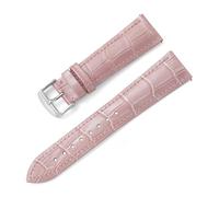 TLMDXTEU Bracelet de Montre en Cuir Sangle à dégagement rapide en cuir de vachette motif bambou foFemmes Hommes Remplacement (Rose,22mm)