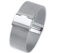 TLMDXTEU Bracelet de Montre en Métal pour Hommes et Femmes Sangle en maille à boucle suspendue acier Bande de Remplacement en acier Inoxydable(24mm)