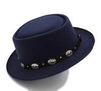 TLMDXTEU Chapeau Fedora Chapeau de Jazz rétro à Dessus Plat, Chapeau Melon Classique Britannique for Hommes et Femmes Chapeaux de Jazz pour Hommes et Femmes(Colour 7)