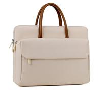 TLMDXTEU Étui pour sac d’Ordinateur Portable Sac d'ordinateur Messenger porte-documents for le bureau Mallette pour Femme(Khaki,L)