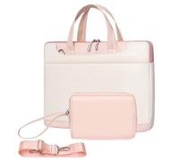 TLMDXTEU Étui pour sac d’Ordinateur Portable Sac for ordinateur portable, sac à main for documents Mallette pour Femme(Rose,M)