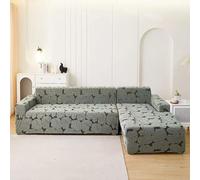 TLMQYXZE Housse Canapé D'angle1 Pieces，1/2/4/3 Places Housse De Canapé Extensible Universelle, Couverture Canape Antidérapante Lavable, Protege Canape Chien Chat avec Accoudoirs(#A,235cm-300cm(1pcs))