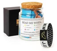 TLOEP Bracelet chrétien - Cadeau avec verset de la Bible pour maman, femme et homme | Scannez pour lire plus de 1000 écritures | Bracelet de foi inspirant pour la fête des mères - Bracelet foi et