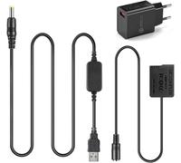 TLP-5V USB Kit Adaptateur + 5V3A Chargeur + DMW DCC8 BLC12 BLC12E Dummy Batterie pour Lumix DMC GX8 FZ1000 FZ300 FZ200 G7 G6 G5 GH2 GH2K GH2S DC-G90 DC-G91 DC-G95 DC-G99 DMC G80 G85