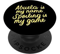 Tlp-Abuela Est Mon Nom Graphique Drôle Abuela Grand-Mère Cadeau Popsockets Popgrip - Support Et Grip Pour Smartphone/Tablette Avec Un Top Interchangeable