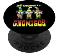 Tlp-Accrocher Avec Mes Gnomigos 3 Gnomes Mexicains Cinco De Mayo Popsockets Popgrip - Support Et Grip Pour Smartphone/Tablette Avec Un Top Interchangeable