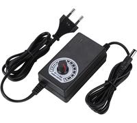 TLP-Adaptateur Universel d'alimentation 24W 3-24V avec Affichage LED et Régulation de Tension, Convertisseur de Courant Réglable (Prise Européenne)