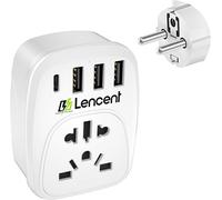 TLP-Adaptateur Universel vers France FR pour la Connexion d'appareils étrangers, par ex. UK Anglaise Angleterre, USA Americaine, Chine, Australie, Japon, Italie, Suisse, Brésil etc