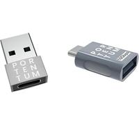 TLP-Adaptateur USB C vers USB 3.0 (3.1) Vitesse 10Gb OTG Corps Premium Zinc & Adaptateur USB C vers USB A - Vitesse de 480 Mo - Zinc de qualité supérieure