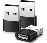 TLP-Adaptateur USB C vers USB, Adaptateur USB C Femelle vers USB A Mâle 3-Pack, Adaptateur USB Type C vers USB Compatible avec iPhone 15/14/13/12/11 Samsung Galaxy S21 S22 S23 Plus Ultra