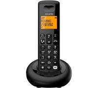 TLP-ALCATEL E260 S. Voice - Téléphone Fixe sans Fil DECT avec Répondeur - Design Compact - Grand Écran Rétroéclairé - Mains Libres - Fonction Blocage des Appels Indésirables - Noir