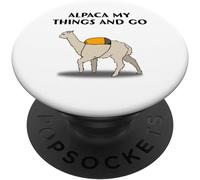 Tlp-Alpaca With A Gym Bag - Alpaca My Things And Go - Too Funny Popsockets Popgrip - Support Et Grip Pour Smartphone/Tablette Avec Un Top Interchangeable