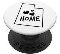 Tlp-Amour Utah Home Art Le Cadeau Souvenir De L'état Mormon De Popsockets Popgrip - Support Et Grip Pour Smartphone/Tablette Avec Un Top Interchangeable