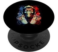 Tlp-Artiste Graffiti Avec Des Bombes Aérosols Tagger Street Art Popsockets Popgrip - Support Et Grip Pour Smartphone/Tablette Avec Un Top Interchangeable