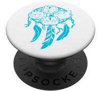Tlp-Attrape-Rêves Quatre Loups Bleus Popsockets Popgrip - Support Et Grip Pour Smartphone/Tablette Avec Un Top Interchangeable