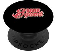 Tlp-Bank Squad Funny Banking Enthusiast Bank Worker Apparel Popsockets Popgrip - Support Et Grip Pour Smartphone/Tablette Avec Un Top Interchangeable