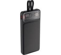 Tlp-Banque De Puissance Avec Câbles Intégrés, 10000mah, Powerbank Usb C, Charge Rapide, Chargeur Portable, Externe, Batterie, 23w, Affichage Led
