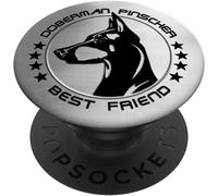Tlp-Best Friend Doberman Pinscher Lovers Dog Gift For Men Popsockets Popgrip - Support Et Grip Pour Smartphone/Tablette Avec Un Top Interchangeable
