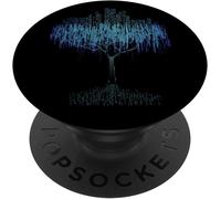 TLP-Binary Tree Coding Computer Programmer, Geek, Nerd, Gift PopSockets PopGrip - Support et Grip pour Smartphone/Tablette avec un Top Interchangeable