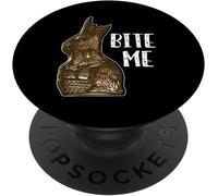 Tlp-Bite Me Funny Easter Candy Chocolate Bunny Popsockets Popgrip - Support Et Grip Pour Smartphone/Tablette Avec Un Top Interchangeable