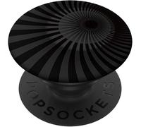 Tlp-Black Cell Phone Button Holder Pop Out Knob Optical Illusion Popsockets Popgrip - Support Et Grip Pour Smartphone/Tablette Avec Un Top Interchangeable