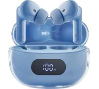 TLP-Buds Plus TWS T315AE Écouteurs sans Fil avec réduction Active du Bruit, ENC, Bluetooth et jusqu'à 25 Heures de Lecture de Musique, Bleu