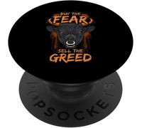 Tlp-Buy The Fear Sell The Greed Bull Market Stock Trader Popsockets Popgrip - Support Et Grip Pour Smartphone/Tablette Avec Un Top Interchangeable