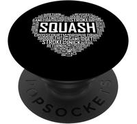 Tlp-Cadeaux Amusants Pour Les Amoureux Du Squash Cadeaux Pour Popsockets Popgrip - Support Et Grip Pour Smartphone/Tablette Avec Un Top Interchangeable