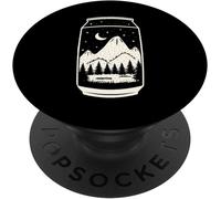 Tlp-Camping Under The Stars With Beer Outdoors Hiking Popsockets Popgrip - Support Et Grip Pour Smartphone/Tablette Avec Un Top Interchangeable