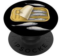 TLP-Can de sardines Enfance Pauvreté Repas Enfant Faim Poisson PopSockets PopGrip - Support et Grip pour Smartphone/Tablette avec un Top Interchangeable